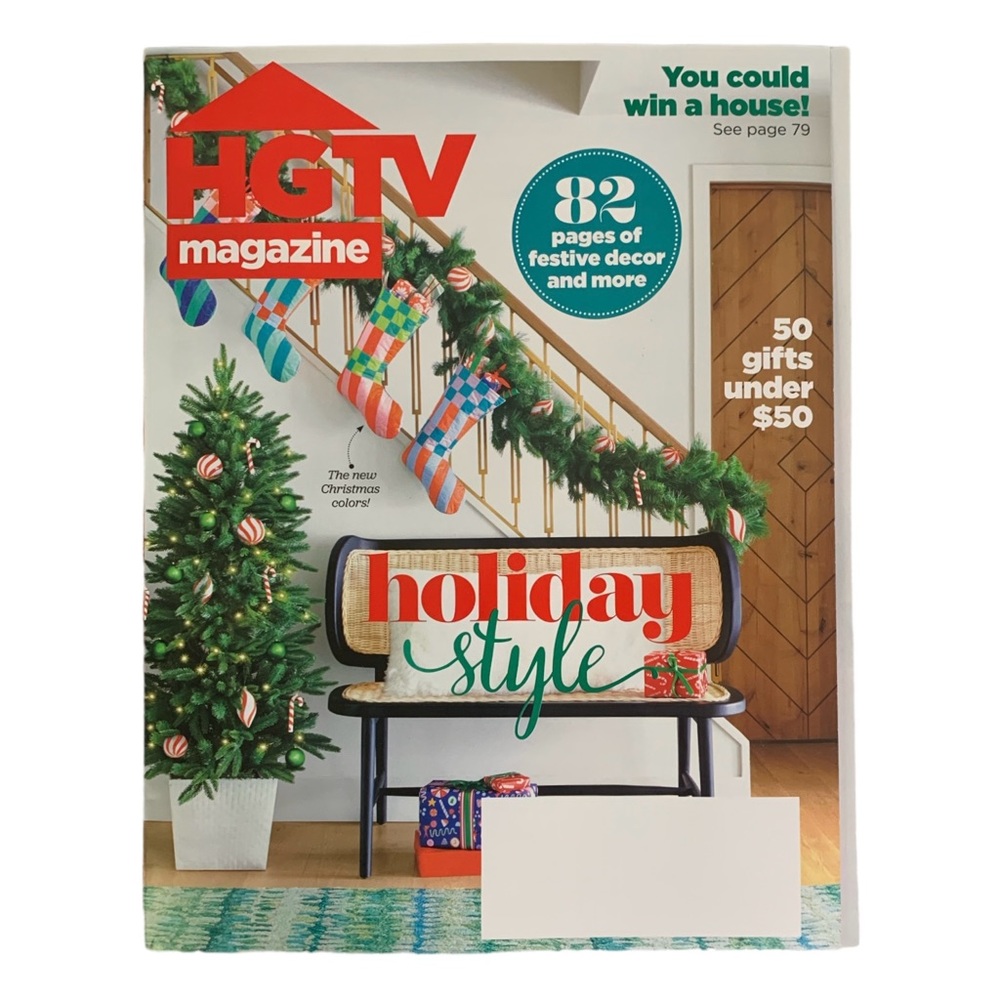 HGTV Magazine November December 2023 Holiday Style Festive Decor Gifts Under 50